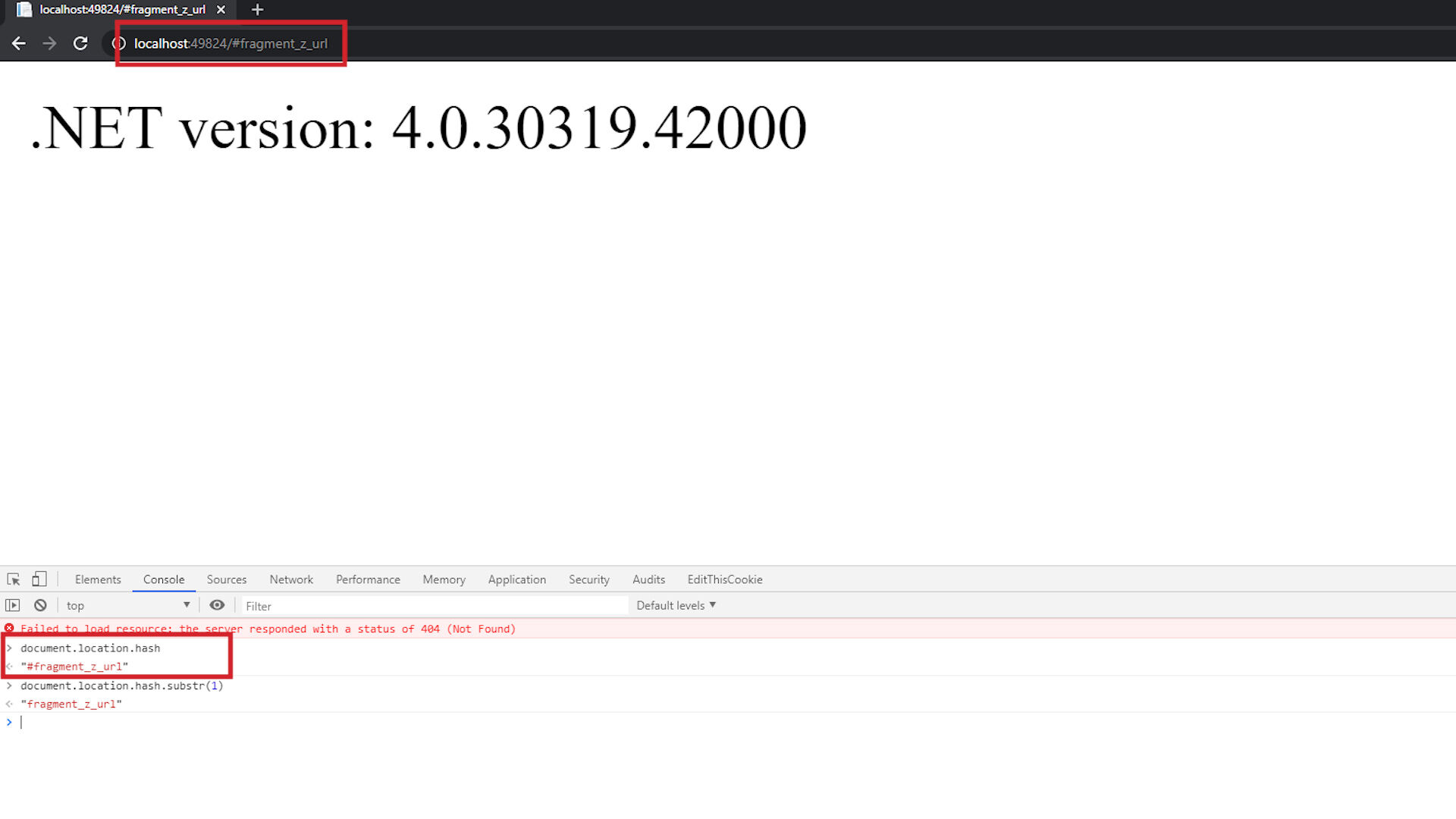 Fragment URL